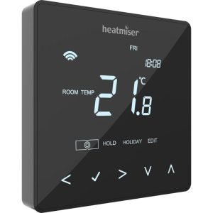 Стаен термостат Heatmiser neoStat WiFi Черен
