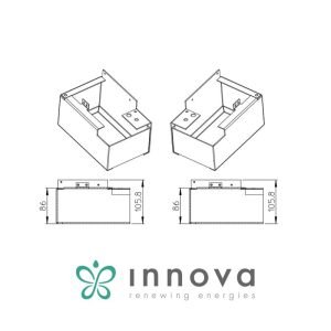 Крачета за захващане към под за вентилаторен конвектор Innova LC0605II