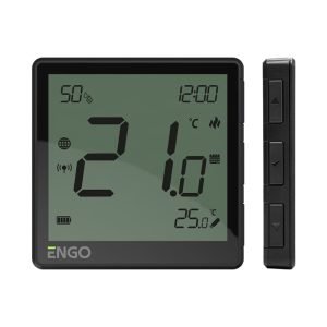 Стаен термостат Engo EONE-BATB ZigBee черен