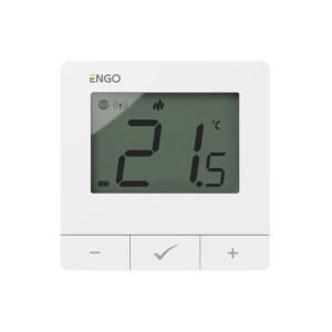 Стаен термостат Engo E25-BATW ZigBee бял