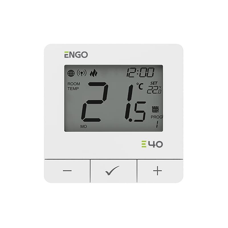 Стаен термостат Engo E40-230W ZigBee бял