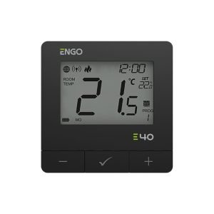 Стаен термостат Engo E40-BATB ZigBee черен