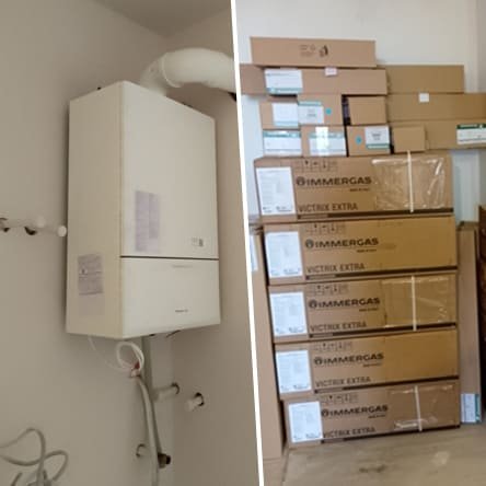 Монтаж на 18 броя газови котли — жилищна сграда, кв. Драгалевци, гр. София